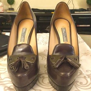 Prada Milano full high heel shoe